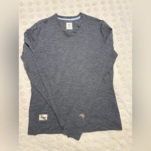 Tracksmith Heathered Gray Long Sleeve Top